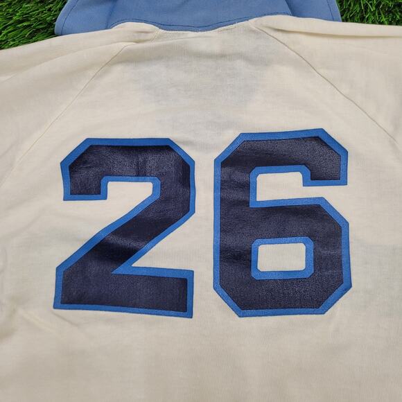 Vintage 80s Champion Collared Shirt Small 17x26 White - Picture 12 of 16